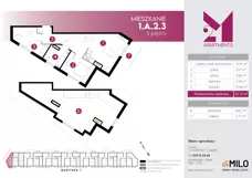 4 pokoje, mieszkanie 77,39 m², piętro 2, oferta nr 1.A.2.3, 2M Apartments Dobry Deweloper Milo Wrocław Maślice , Wrocław, Maślice, Fabryczna, ul. Zawidowska