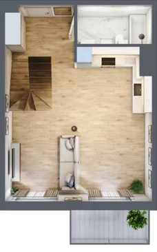 2 pokoje, mieszkanie 81,75 m², piętro 2, oferta nr 2.D.2.3, ul. Zawidowska Dobry Deweloper Milo Wrocław Maślice, Wrocław, Maślice, Fabryczna, ul. Zawidowska