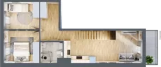 4 pokoje, mieszkanie 95,63 m², piętro 2, oferta nr 2.D.2.1, ul. Zawidowska Dobry Deweloper Milo Wrocław Maślice, Wrocław, Maślice, Fabryczna, ul. Zawidowska