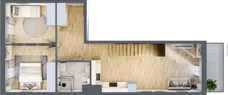 4 pokoje, mieszkanie 96,22 m², piętro 2, oferta nr 2.E.2.1, ul. Zawidowska Dobry Deweloper Milo Wrocław Maślice, Wrocław, Maślice, Fabryczna, ul. Zawidowska