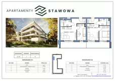 3 pokoje, mieszkanie 65,12 m², piętro 1, oferta nr 2.1.12., Apartamenty Stawowa, Opole, Szczepanowice, ul. Stawowa 59D-E