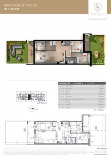 4 pokoje, mieszkanie 72,13 m², parter, oferta nr M34, Sobola Biel - Budynek A9, Suwałki, ul. Aleksandry Piłsudskiej