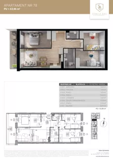 4 pokoje, mieszkanie 63,86 m², piętro 4, oferta nr M78, Sobola Biel - Budynek A9, Suwałki, ul. Aleksandry Piłsudskiej