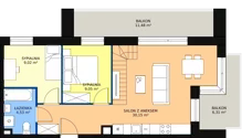 5 pokoi, mieszkanie 101,63 m², piętro 4, oferta nr M98, Ultra Marina, Ełk, Jeziorna, ul. bp. Edwarda Samsela 3