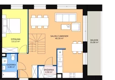4 pokoje, mieszkanie 97,21 m², piętro 4, oferta nr M105, Ultra Marina, Ełk, Jeziorna, ul. bp. Edwarda Samsela 3
