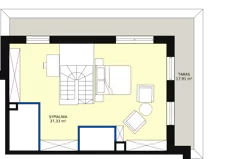 4 pokoje, mieszkanie 97,21 m², piętro 4, oferta nr M105, Ultra Marina, Ełk, Jeziorna, ul. bp. Edwarda Samsela 3