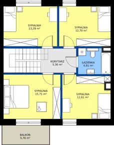 Dom 145,80 m², oferta nr M2A, Domy przy Mleczarskiej, Piaseczno, ul. Mleczarska 68