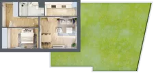 2 pokoje, mieszkanie 49,17 m², parter, oferta nr A5, Warszawska 222, Mińsk Mazowiecki, ul. Warszawska 222