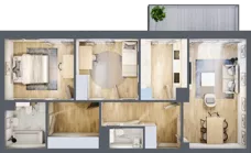 3 pokoje, mieszkanie 67,54 m², piętro 2, oferta nr A15, Warszawska 222, Mińsk Mazowiecki, ul. Warszawska 222