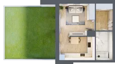 1 pokój, mieszkanie 32,83 m², parter, oferta nr A43, Warszawska 222, Mińsk Mazowiecki, ul. Warszawska 222