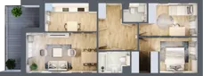 3 pokoje, mieszkanie 67,10 m², piętro 1, oferta nr D15, Warszawska 222, Mińsk Mazowiecki, ul. Warszawska 222
