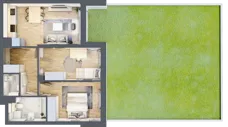 3 pokoje, mieszkanie 53,21 m², parter, oferta nr D42, Warszawska 222, Mińsk Mazowiecki, ul. Warszawska 222