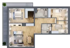 4 pokoje, mieszkanie 90,24 m², piętro 4, oferta nr D63, Warszawska 222, Mińsk Mazowiecki, ul. Warszawska 222