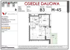 1 pokój, mieszkanie 38,35 m², piętro 1, oferta nr 10, OSIEDLE DALIOWA, Lublin, Ponikwoda, ul. Daliowa