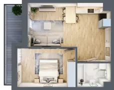 2 pokoje, mieszkanie 41,52 m², parter, oferta nr E5, Ruczaj Korso III, Kraków, Dębniki, Ruczaj, ul. Doktora Jana Piltza 23
