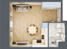 1 pokój, apartament 27,90 m², piętro 2, oferta nr E.2.2.02, Aroma Park Lofty, Warszawa, Białołęka, Henryków, ul. Dziatwy