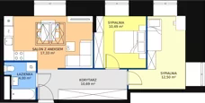 3 pokoje, apartament 55,00 m², piętro 4, oferta nr E.1.4.01, Aroma Park Lofty, Warszawa, Białołęka, Henryków, ul. Dziatwy