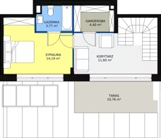 4 pokoje, apartament 110,70 m², piętro 4, oferta nr E.1.4.03, Aroma Park Lofty, Warszawa, Białołęka, Henryków, ul. Dziatwy