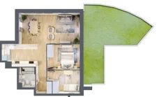 3 pokoje, mieszkanie 67,13 m², parter, oferta nr BA0001, Talarowa Park, Warszawa, Białołęka, Tarchomin, ul. Talarowa