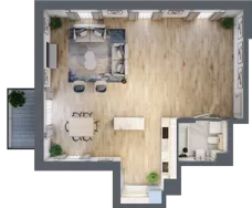 2 pokoje, mieszkanie 101,90 m², piętro 3, oferta nr BA0301, Talarowa Park, Warszawa, Białołęka, Tarchomin, ul. Talarowa