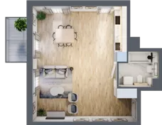 2 pokoje, mieszkanie 63,84 m², piętro 3, oferta nr BA0304, Talarowa Park, Warszawa, Białołęka, Tarchomin, ul. Talarowa