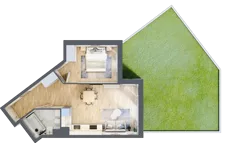2 pokoje, mieszkanie 44,89 m², parter, oferta nr CA0006, Talarowa Park, Warszawa, Białołęka, Tarchomin, ul. Talarowa