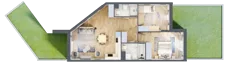 3 pokoje, mieszkanie 65,55 m², parter, oferta nr CA0007, Talarowa Park, Warszawa, Białołęka, Tarchomin, ul. Talarowa
