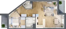 3 pokoje, mieszkanie 93,88 m², piętro 3, oferta nr CA0307, Talarowa Park, Warszawa, Białołęka, Tarchomin, ul. Talarowa