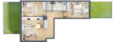 3 pokoje, mieszkanie 63,08 m², parter, oferta nr CB0001, Talarowa Park, Warszawa, Białołęka, Tarchomin, ul. Talarowa