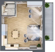 2 pokoje, mieszkanie 89,63 m², piętro 3, oferta nr CB0303, Talarowa Park, Warszawa, Białołęka, Tarchomin, ul. Talarowa