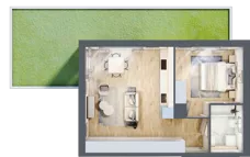 2 pokoje, mieszkanie 45,24 m², parter, oferta nr CD0001, Talarowa Park, Warszawa, Białołęka, Tarchomin, ul. Talarowa