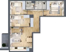 4 pokoje, mieszkanie 70,42 m², piętro 1, oferta nr CD0102, Talarowa Park, Warszawa, Białołęka, Tarchomin, ul. Talarowa
