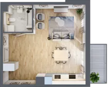 2 pokoje, mieszkanie 71,08 m², piętro 3, oferta nr CD0303, Talarowa Park, Warszawa, Białołęka, Tarchomin, ul. Talarowa