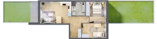 3 pokoje, mieszkanie 53,57 m², parter, oferta nr DA0005, Talarowa Park II, Warszawa, Białołęka, Tarchomin, ul. Talarowa