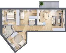4 pokoje, mieszkanie 75,32 m², piętro 3, oferta nr EB0307, Talarowa Park II, Warszawa, Białołęka, Tarchomin, ul. Talarowa