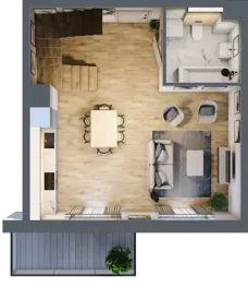 2 pokoje, mieszkanie 69,05 m², piętro 3, oferta nr EB0305, Talarowa Park II, Warszawa, Białołęka, Tarchomin, ul. Talarowa