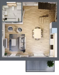 2 pokoje, mieszkanie 69,13 m², piętro 3, oferta nr EB0304, Talarowa Park II, Warszawa, Białołęka, Tarchomin, ul. Talarowa