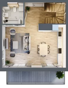 2 pokoje, mieszkanie 71,28 m², piętro 3, oferta nr EA0304, Talarowa Park II, Warszawa, Białołęka, Tarchomin, ul. Talarowa