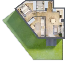 3 pokoje, mieszkanie 61,11 m², piętro 1, oferta nr EB0106, Talarowa Park II, Warszawa, Białołęka, Tarchomin, ul. Talarowa