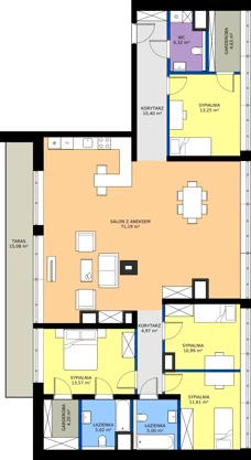 5 pokoi, apartament 159,85 m², piętro 5, oferta nr 51, Taczaka 5, Poznań, Stare Miasto, Stare Miasto, ul. Stanisława Taczaka 5
