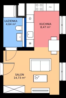 1 pokój, apartament 27,41 m², piętro 2, oferta nr 36, Taczaka 5, Poznań, Stare Miasto, Stare Miasto, ul. Stanisława Taczaka 5