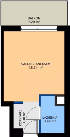 1 pokój, mieszkanie 25,00 m², parter, oferta nr B51, Osiedle Symfonia, Bydgoszcz, Bielawy, ul. Jana Karola Chodkiewicza 9