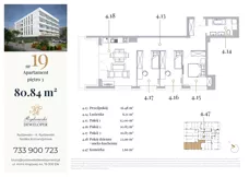 4 pokoje, apartament 80,84 m², piętro 3, oferta nr 19, Jeziorna 18, Ełk, Szyba, ul. Jeziorna 18