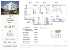4 pokoje, apartament 93,37 m², piętro 3, oferta nr 23, Jeziorna 18, Ełk, Szyba, ul. Jeziorna 18