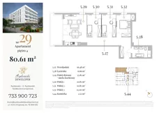 3 pokoje, apartament 80,61 m², piętro 4, oferta nr 29, Jeziorna 18, Ełk, Szyba, ul. Jeziorna 18