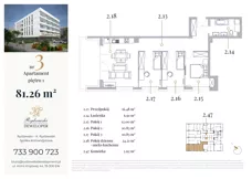 4 pokoje, apartament 81,26 m², piętro 1, oferta nr 3, Jeziorna 18, Ełk, Szyba, ul. Jeziorna 18