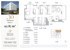 4 pokoje, apartament 92,87 m², piętro 4, oferta nr 30, Jeziorna 18, Ełk, Szyba, ul. Jeziorna 18