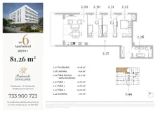 4 pokoje, apartament 81,26 m², piętro 1, oferta nr 6, Jeziorna 18, Ełk, Szyba, ul. Jeziorna 18