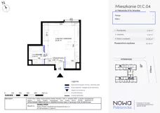 1 pokój, mieszkanie 30,58 m², piętro 1, oferta nr 01.C.04, Nowa Pabianicka, Wrocław, Krzyki-Partynice, Krzyki, ul. Pabianicka 25