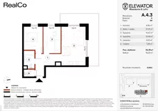 3 pokoje, mieszkanie 56,35 m², piętro 4, oferta nr A.4.3, ELEWATOR. Mieszkania&Lofty - mieszkania, Wrocław, Kleczków, Psie Pole, Rychtalska/Zakładowa